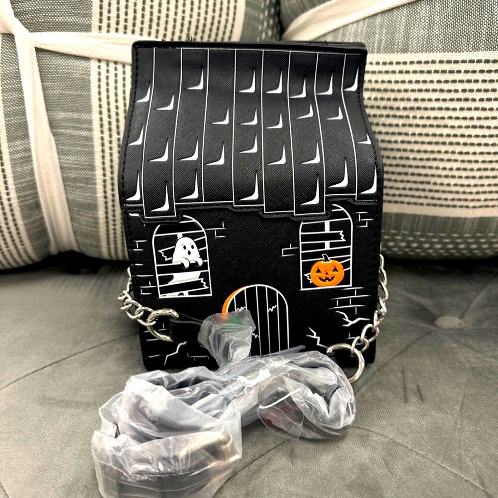 Halloween Haunted House Crossbody Purse Trending Viral Tik Tok